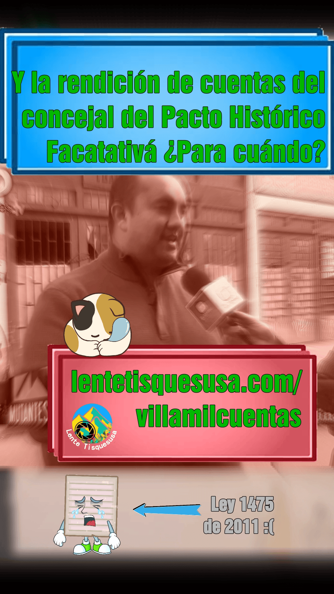 Y la rendición de cuentas del concejal del Pacto Histórico Facatativá ¿Para cuándo?